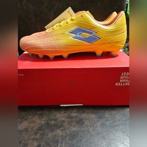 Lotto Solista 700 IX FG Soccer Cleats: ORANGE/YELLOW: NEW IN BOX: SIZE 11.5